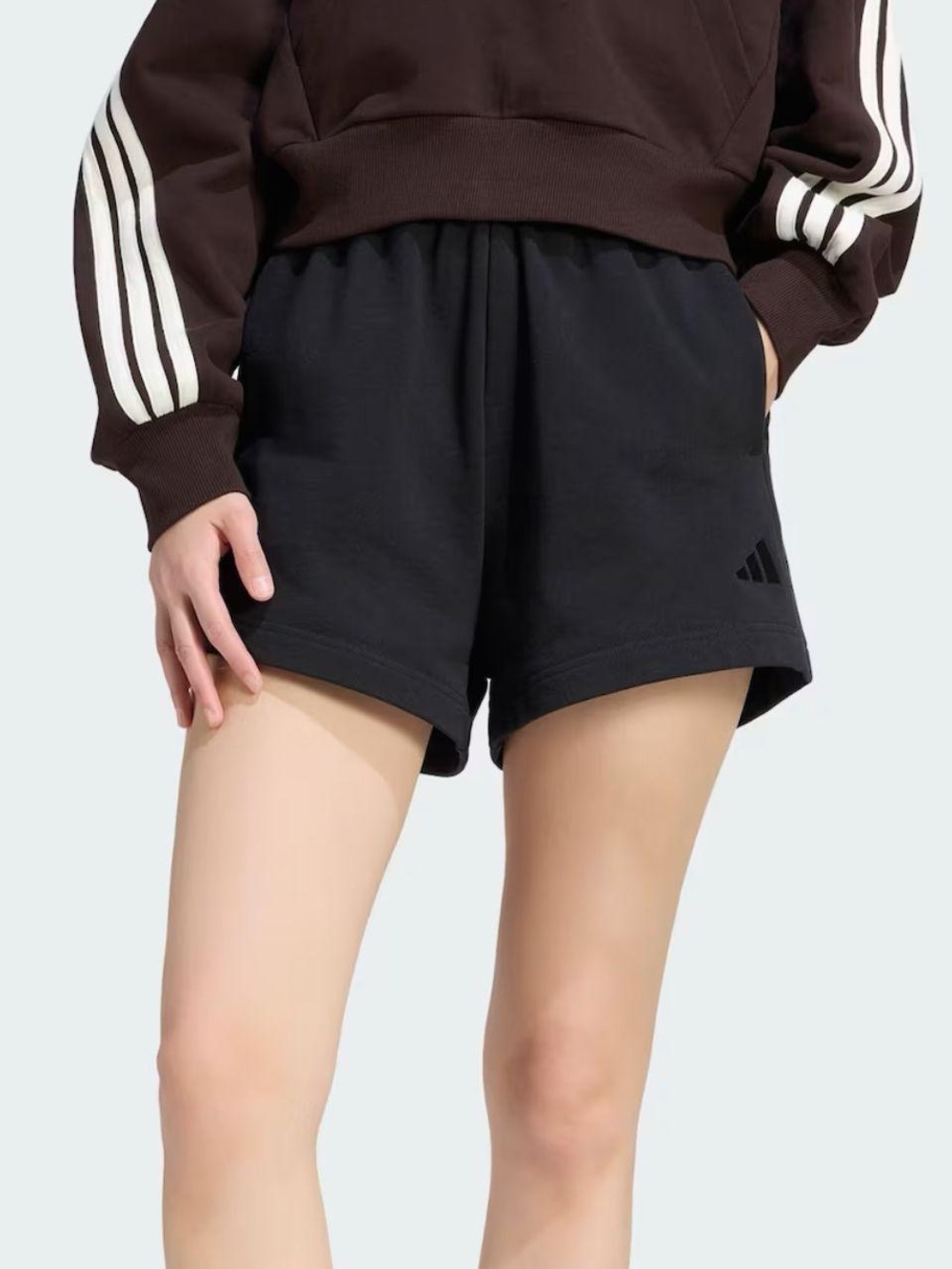 Adidas kit small logo boxy fit sweat shorts